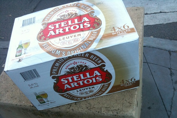 Cans of Stella