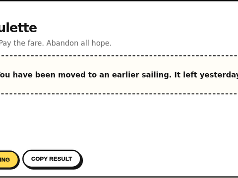 Ferry Roulette